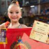 La gimnasta, Lola Rodríguez Melgar, del Club Chamara, regresa con éxito del Campeonato de Guadalajara