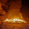 Crevillent. Incendio cerca de la planta de reciclaje