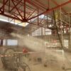 Trabajos de limpieza de la estructura del Mercado Central