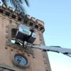 Santa Pola. La puerta principal del Castillo permanecerá cerrada, hasta nuevo aviso, por las grietas detectadas en la Torre del Reloj
