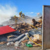 Movilizan a bomberos de cuatro parques por un incendio en una nave industrial del Polígono de Carrús