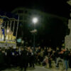 La Virgen de la Palma hace la procesión completa tras dos años con lluvia y estrena el bordado del Ave María